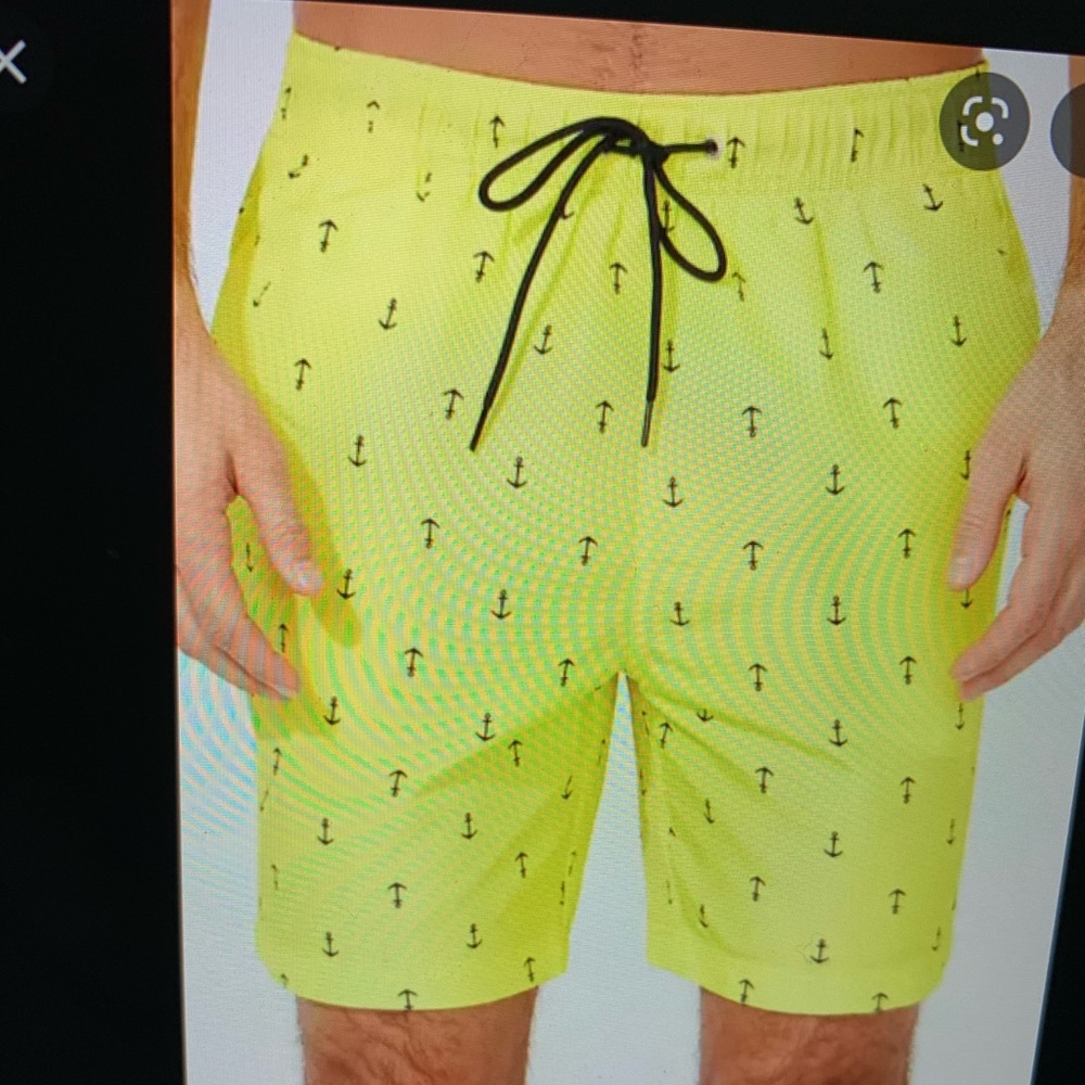 Nautica Anchor Print Swim Trunks